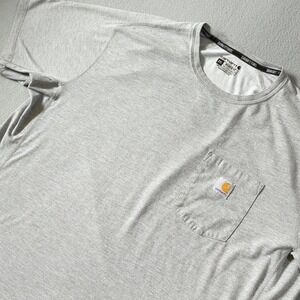 Carhartt Force Relaxed Fit Pocket T-Shirt Mens 2XL Gray Heather